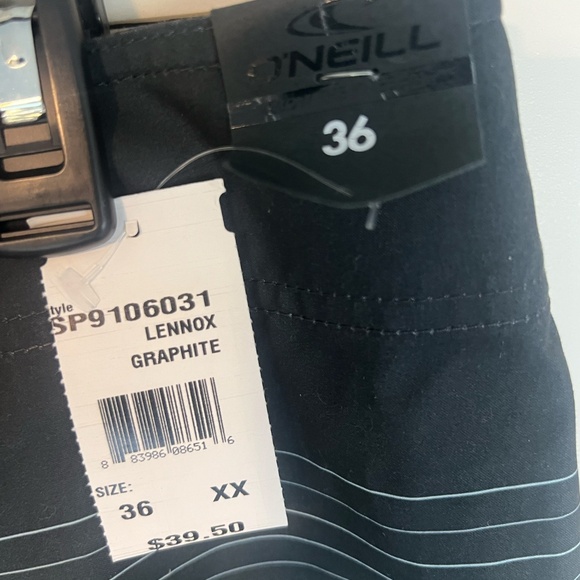 NWT O'Neill LENNOX GRAPHITE Men's 21" Board shorts size 36 - Picture 5 of 7